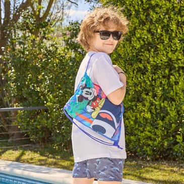 Toallon de Microfibra con Bolso Mickey - Piñata