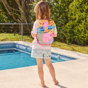 Toallon de Microfibra con Bolso Peppa Pig - Piñata