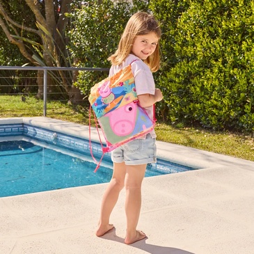 Toallon de Microfibra con Bolso Peppa Pig - Piñata