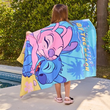 Toallon de Microfibra con Bolso Stitch - Piñata