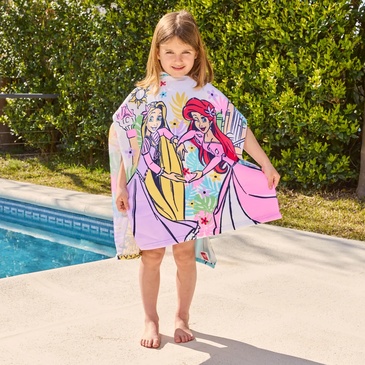 Poncho de Toalla Princesas Piñata