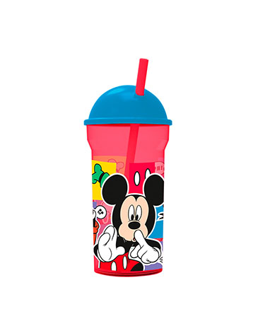 Vaso 460ml Transparente Tapa Alta Mickey Mouse  Wabro