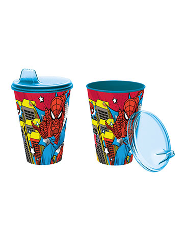 Venta por Mayor y Catalogo Vaso Spider Man 430ml Easy Sipper  Wabro