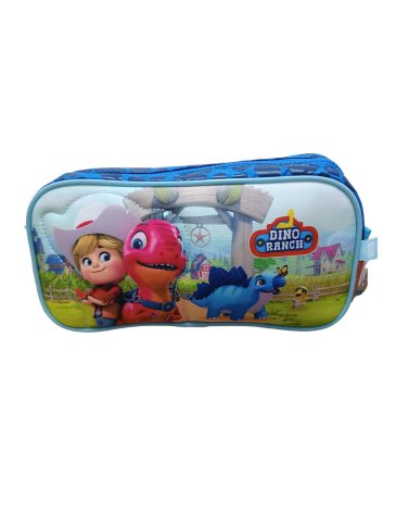 Venta por Mayor y Catalogo Cartuchera Dino Ranch 1 Cierre Cresko