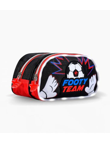 Cartuchera 2 Cierres con Luz Led - Footy