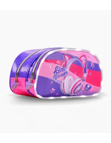 Cartuchera 2 Cierres con Luz Led - Footy