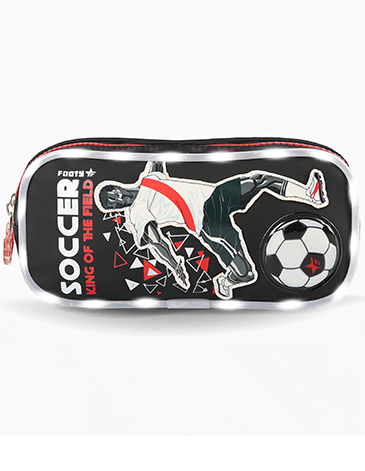Cartuchera Con Luz Led 2 Cierres - Footy