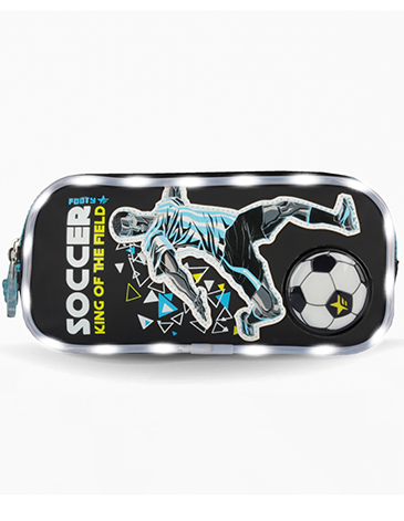 Cartuchera Con Luz Led 2 Cierres - Footy