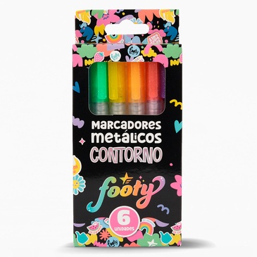 Marcadores Metalicos x 6 Unid. Footy