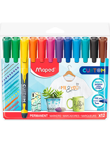 Marcadores Punta Fina Marker Pep´s x 12 Unid. Maped
