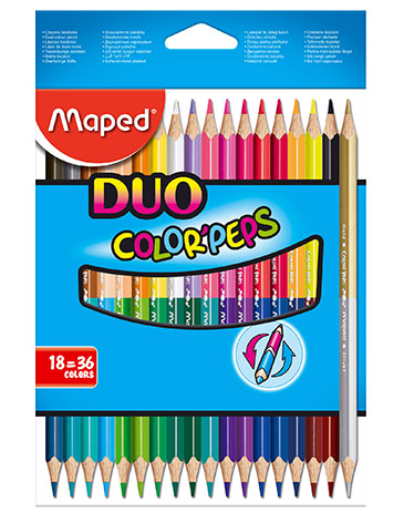 Lapices De Colores Duo x 18 Unid. Maped