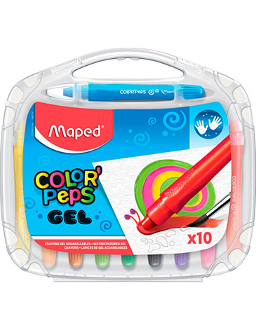 Venta por Mayor y Catalogo Crayones Gel x 10 Unid. Maped