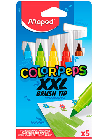 Marcadores Brush XXL Tip x 5 Unid.  Maped