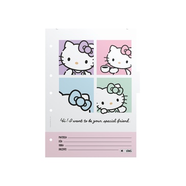 Separadores A4 Hello Kitty - Mooving
