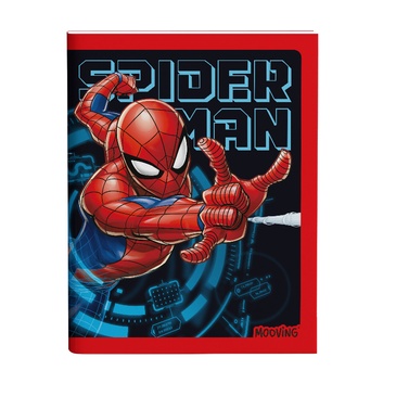 Cuaderno 16x21 Tapa Fina 48 Hojas Spiderman  - Mooving