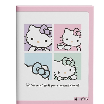 Cuaderno 16x21 T/F Abrochado 48 hjs. Hello Kitty - Mooving