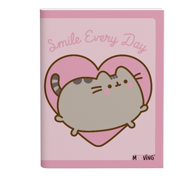 Cuaderno 16x21 Tapa Fina Abrochado 48 Hjs . Pusheen  - Mooving