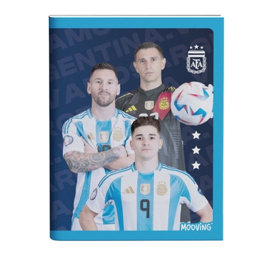 Cuaderno 16x21 Tapa Fina Abrochado 48 Hjs Afa - Mooving