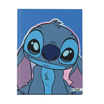 Cuaderno 16x21 Tapa Dura Cosido 48 hjs. Stitch - Mooving