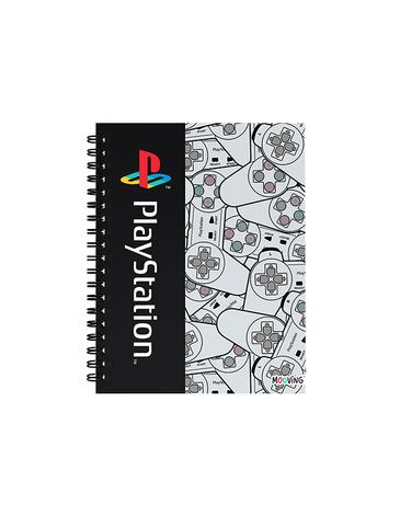 Cuaderno 16x21 espiral Tapa Dura 80 hjs. PlayStation Mooving