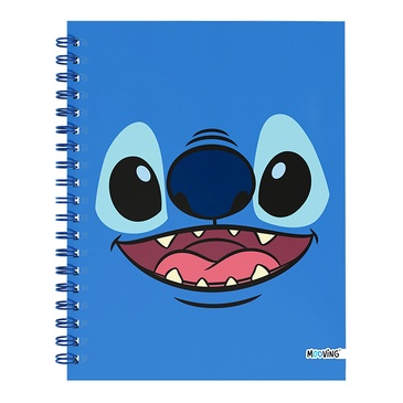 Cuaderno 16x21 espiral Tapa Dura 80 hjs. Stitch - Mooving