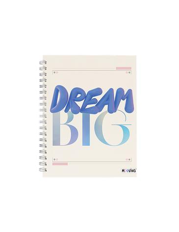 Cuaderno 16x21 espiral Tapa Dura 80 hjs. Balloon Mooving