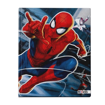 Cuaderno 19x24cm Tapa Dura Cosido 48 Hjs Spiderman  Mooving
