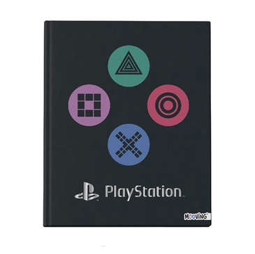 Cuaderno 19x24cm Tapa Dura Cosido 48 Hjs PlayStation  Mooving