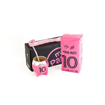 Kit 10 Mate + Yerba 500gr + Bombilla Mate Pampa