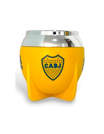 Mate Tradicional Boca Juniors Boca Cerrada con Bombilla - Mate Pampa