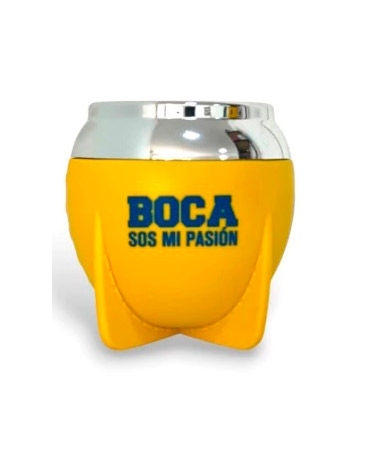 Mate Tradicional Boca Juniors Boca Cerrada con Bombilla - Mate Pampa