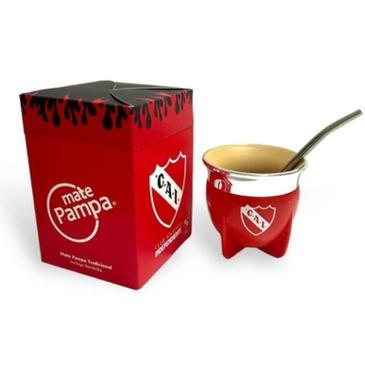 Venta por Mayor y Catalogo Mate Tradicional Independiente Boca Abierta con Bombilla Mate Pampa