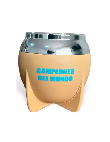 Mate Tradicional Afa  Boca Cerrada con Bombilla - Mate Pampa