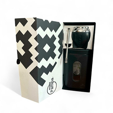 Venta por Mayor y Catalogo Kit Tradicional Mate + Yerbera  Con Bombilla Mate Pampa