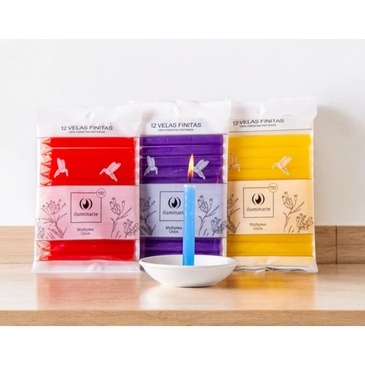 Velas Finitas x 12 Unid. Aromanza