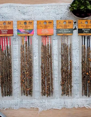 Venta por Mayor y Catalogo Palo Santo buena onda x 5 unidades Aromanza