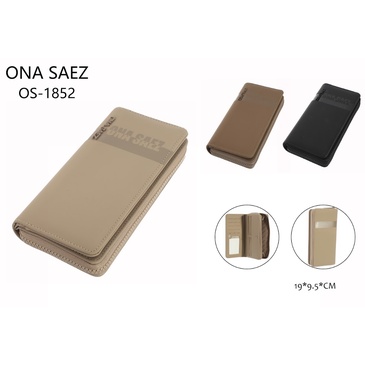 Billetera 1 Cierre RFID Protect Ona Saez