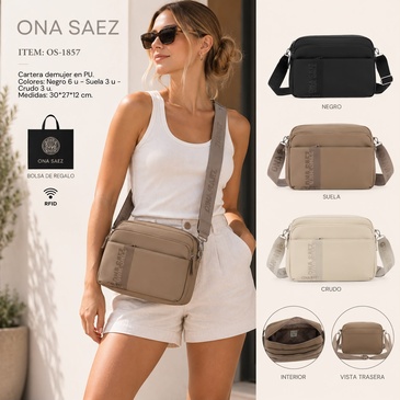Morral Con Proteccion RFID  Ona Saez