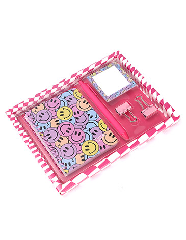 Set Teen Cuaderno + Lapicera + Anotador + Clips - Skora