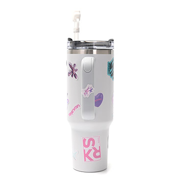 Vaso Termico Con Bombilla y Tapon Nube 1200ml - Skora