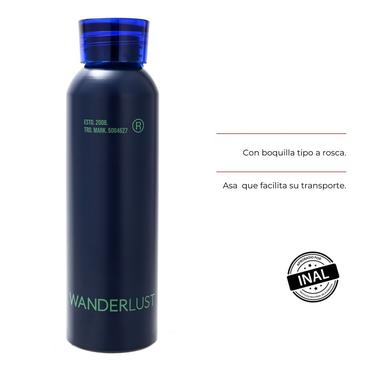 Botella De Metal Con Tapa 650ml - Wanderlust