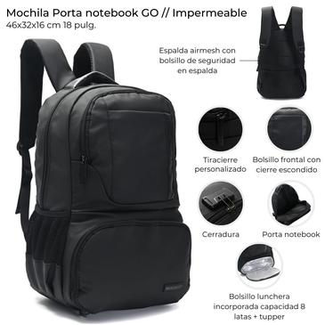 Mochila Portanotebook Con Lunchera Wanderlust