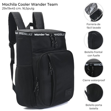 Mochila Cooler Con Cierre Waterproof Wanderlust