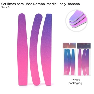 Venta por Mayor y Catalogo Set Limas x 3 Skora