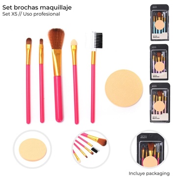 Venta por Mayor y Catalogo Set Brocha Esponja y Cepillo  Skora