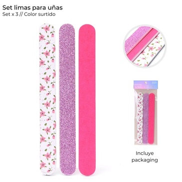 Set Limas Para Uñas x 3 Unid. Skora