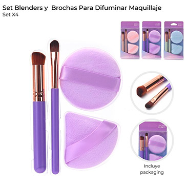 Set Blenders y Brocha Para Difuminar  - Skora