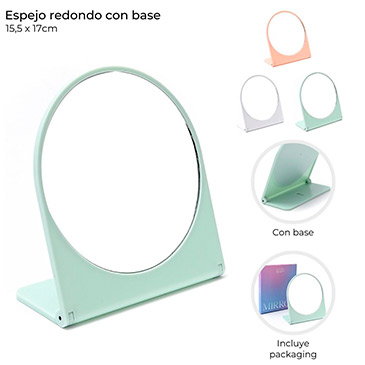Espejos Redondo Con Base  - Skora