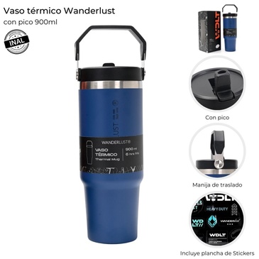 Vaso Termico Con Pico 900ml  Wanderlust