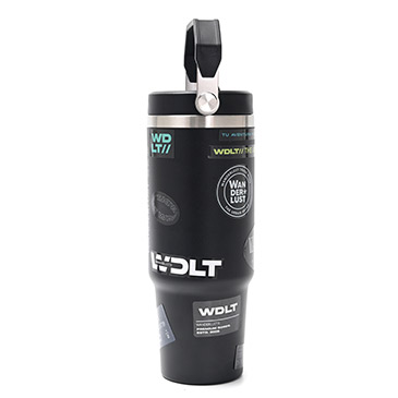 Vaso Termico Con Pico 900ml Incluye Stickers - Wanderlust